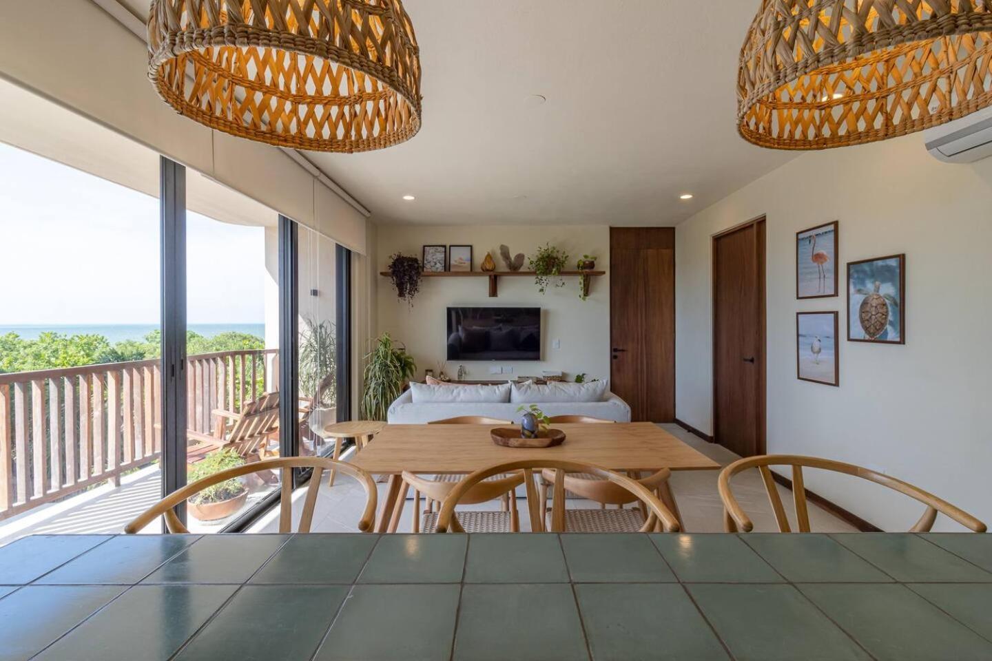 Hermoso Departamento Con Vista Al Mar Isla Holbox Luaran gambar